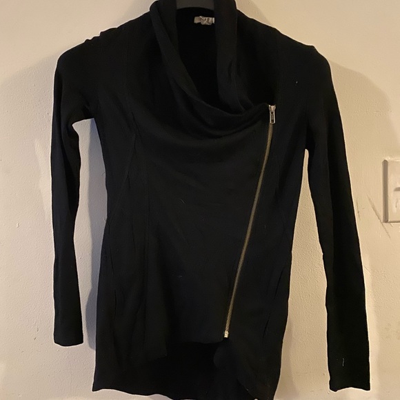 Helmet Lang Draped Zip up - Picture 2 of 4